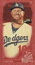 2019 Topps Allen & Ginter X - Mini Red #372 Justin Turner Front