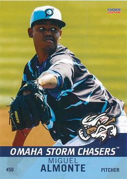 2016 Choice Omaha Storm Chasers #02 Miguel Almonte Front