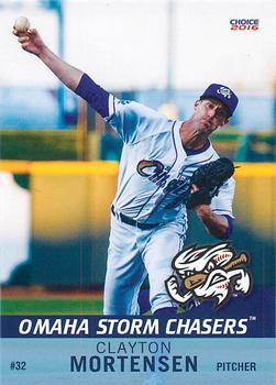 2016 Choice Omaha Storm Chasers #22 Clayton Mortensen Front
