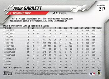 2020 Topps #217 Amir Garrett Back