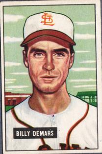 1951 Bowman #43 Billy DeMars Front