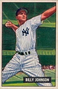 1951 Bowman #74 Billy Johnson Front