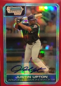 2006 Bowman Chrome - Prospects Red Refractors #BC223 Justin Upton Front