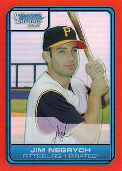 2006 Bowman Draft Picks & Prospects - Chrome Draft Picks Orange Refractors #DP41 Jim Negrych Front