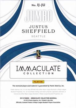 2019 Panini Immaculate Collection - Immaculate Jumbo Jackets #IJ-JU Justus Sheffield Back