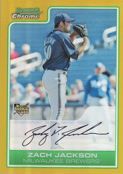 2006 Bowman Draft Picks & Prospects - Chrome Gold Refractors #BDP39 Zach Jackson Front