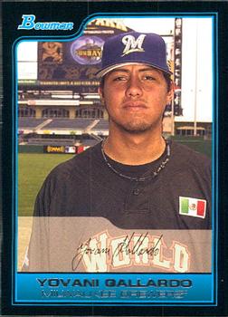 2006 Bowman Draft Picks & Prospects - Futures Game Prospects #FG13 Yovani Gallardo Front