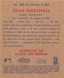2006 Bowman Heritage - Mini #288 Sean Marshall Back