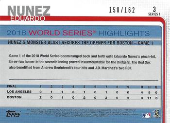 2019 Topps - Foilboard #3 Eduardo Nunez Back