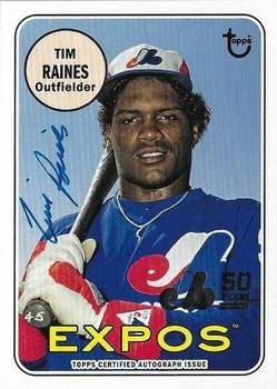 2019 Topps Archives - 50th Anniversary of the Montréal Expos Autographs #MTLA-TR Tim Raines Front