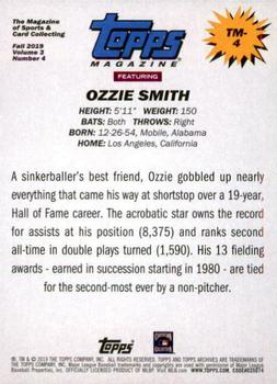 2019 Topps Archives - 1994 Topps Magazine #TM-4 Ozzie Smith Back