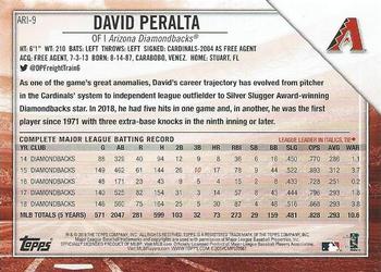 2019 Topps National Baseball Card Day - Arizona Diamondbacks #ARI-9 David Peralta Back
