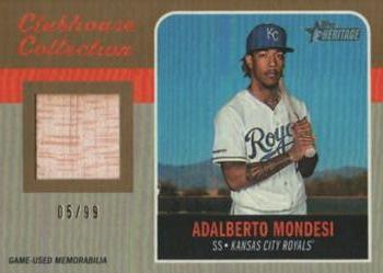 2019 Topps Heritage - Clubhouse Collection Relics High Number Gold #CCR-AM Adalberto Mondesi Front