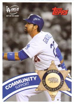 2015 Los Angeles Dodgers Sheriff's Department #NNO Adrian Gonzalez Front