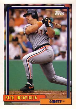 1992 Topps #679 Pete Incaviglia Front