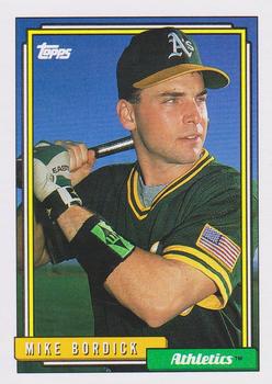 1992 Topps #317 Mike Bordick Front
