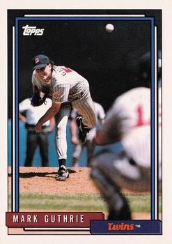 1992 Topps #548 Mark Guthrie Front