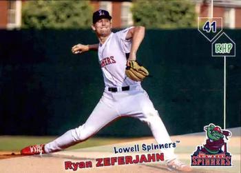 2019 Grandstand Lowell Spinners #NNO Ryan Zeferjahn Front