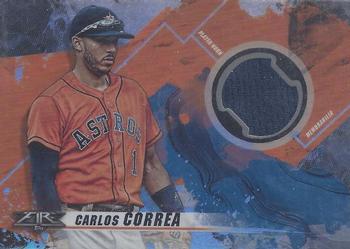 2019 Topps Fire - Fire Relics #FR-CC Carlos Correa Front