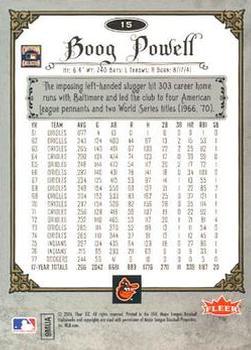 2006 Fleer Greats of the Game - Pewter #15 Boog Powell Back