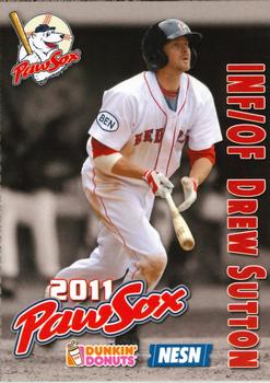 2011 Dunkin' Donuts NESN Pawtucket Red Sox #NNO Drew Sutton Front