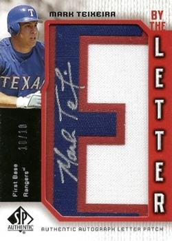 2006 SP Authentic - By the Letter #BL-MT Mark Teixeira Front