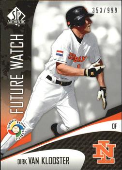 2006 SP Authentic - World Baseball Classic Future Watch #WBC-78 Dirk Van Klooster Front