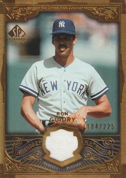 2006 SP Legendary Cuts - Legendary Materials Gold #LM-GU Ron Guidry Front