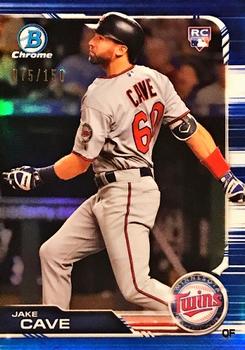 2019 Bowman Chrome - Blue Refractor #5 Jake Cave Front