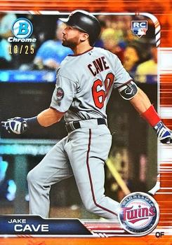 2019 Bowman Chrome - Orange Refractor #5 Jake Cave Front