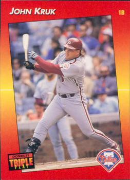 1992 Fleer Ultra #246 JOHN KRUK Philadelphia Phillies