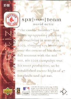 2006 SPx - SPxtreme Team #XT-DO David Ortiz Back