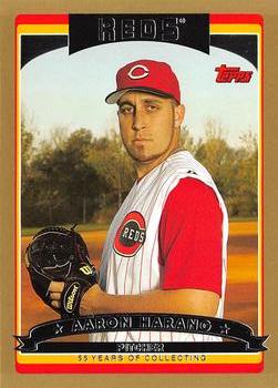 2006 Topps - Gold #29 Aaron Harang Front