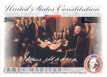 2006 Topps - United States Constitution #SC-JM James Madison Front