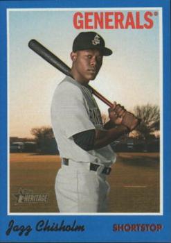 2019 Topps Heritage Minor League - Blue Border #105 Jazz Chisholm Front