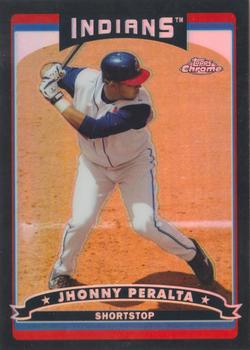 2006 Topps Chrome - Black Refractors #96 Jhonny Peralta Front