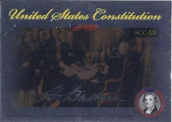 2006 Topps Chrome - United States Constitution #SCC-AB Abraham Baldwin Front