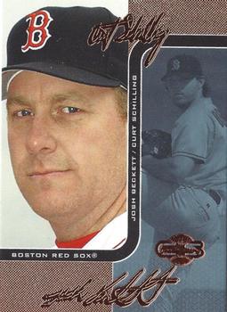 2006 Topps Co-Signers - Changing Faces Blue #DUO-A 6 Curt Schilling / Josh Beckett Front