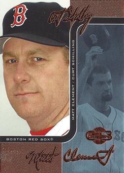 2006 Topps Co-Signers - Changing Faces Blue #DUO-B 6 Curt Schilling / Matt Clement Front