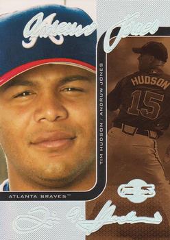 2006 Topps Co-Signers - Changing Faces HyperSilver Bronze #DUO-B 31 Andruw Jones / Tim Hudson Front
