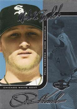 2006 Topps Co-Signers - Changing Faces Silver Blue #DUO-A 53 Mark Buehrle / Paul Konerko Front