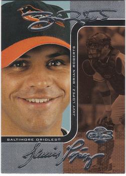 2006 Topps Co-Signers - Changing Faces Silver Bronze #DUO-B 58 Brian Roberts / Javy Lopez Front