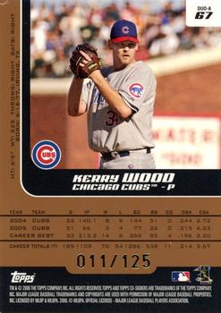 2006 Topps Co-Signers - Changing Faces Silver Bronze #DUO-A 67 Kerry Wood / Greg Maddux Back