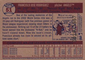 2006 Topps Heritage - Chrome #51 Francisco Rodriguez Back