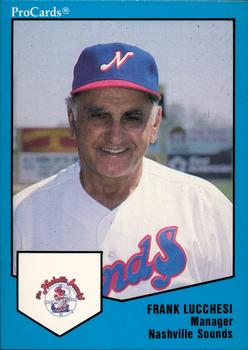 1989 ProCards Triple A #1284 Frank Lucchesi Front