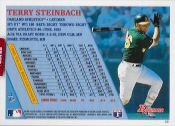 2019 Topps Archives Signature Series Retired Player Edition - Terry Steinbach #74 Terry Steinbach Back