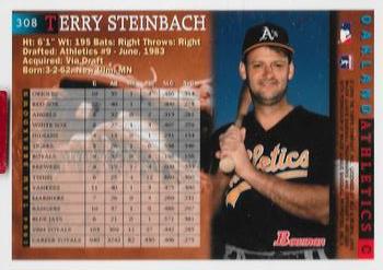 2019 Topps Archives Signature Series Retired Player Edition - Terry Steinbach #308 Terry Steinbach Back