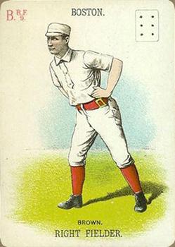 1888 WG1 Base Ball Playing Cards #NNO Tom Brown Front