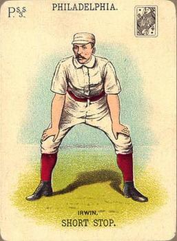 1888 WG1 Base Ball Playing Cards #NNO Arthur Irwin Front