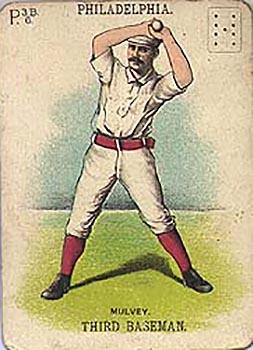 1888 WG1 Base Ball Playing Cards #NNO Joe Mulvey Front